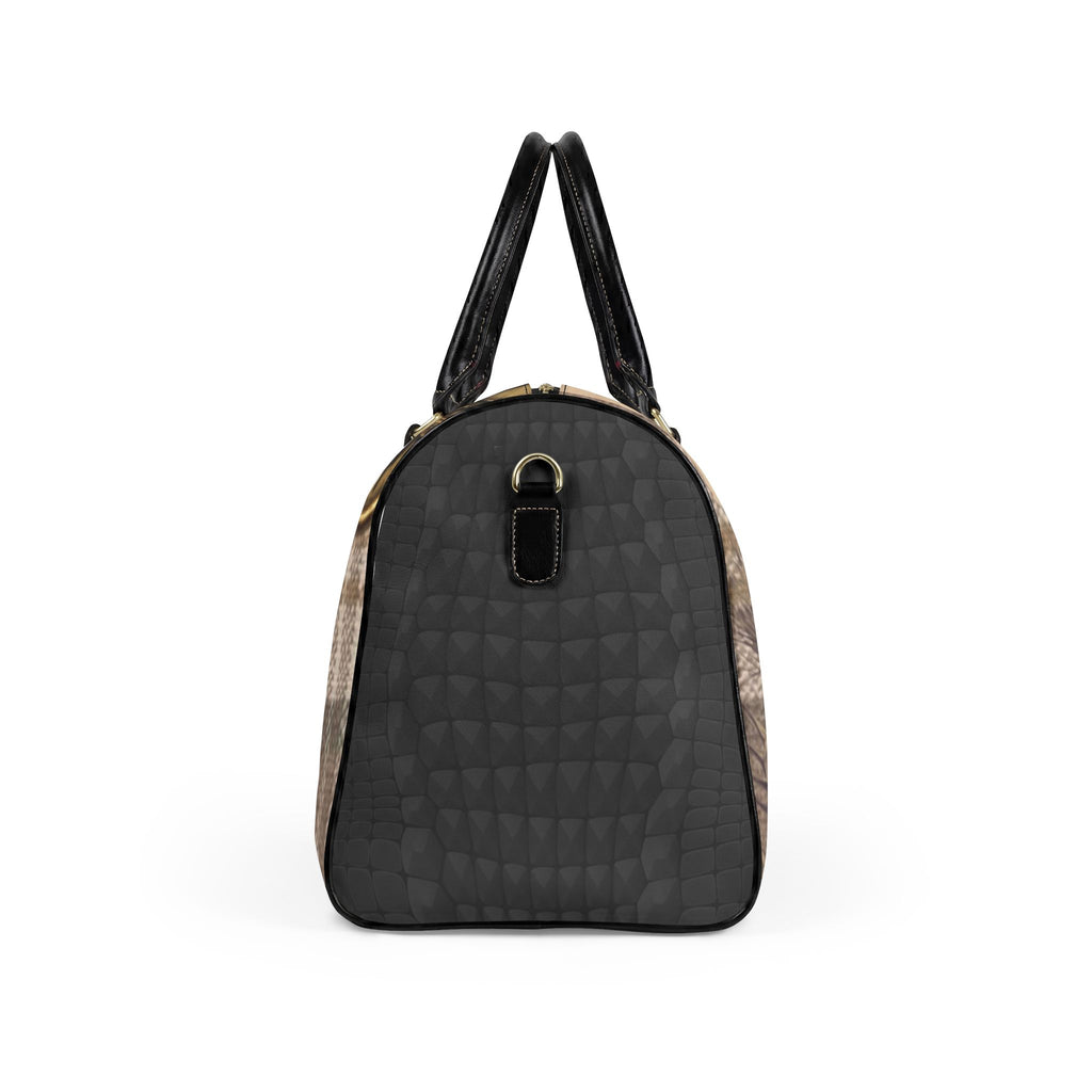 Outlander Silhouette Travel Bag | Faux Leather Duffle, Scottish Theme