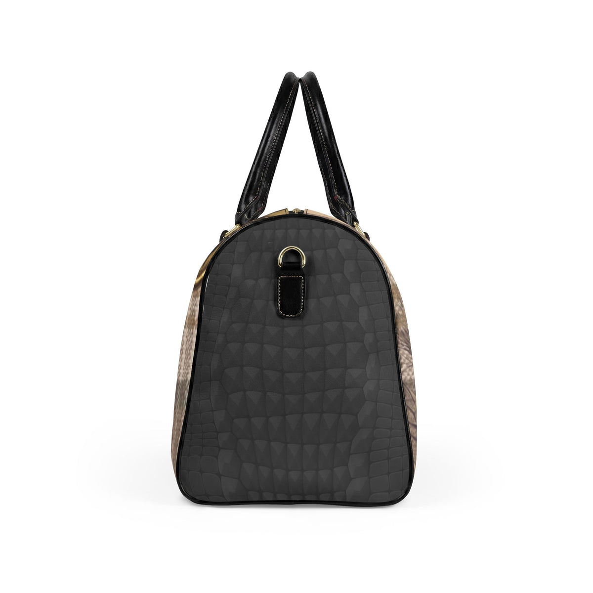 Outlander Silhouette Travel Bag | Faux Leather Duffle, Scottish Theme