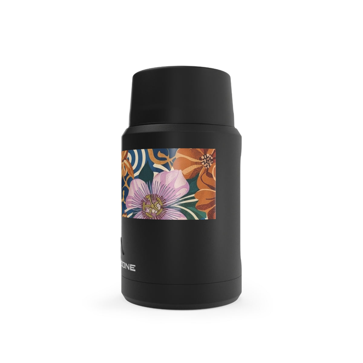 Floral Tropical Band Insulated Food Jar