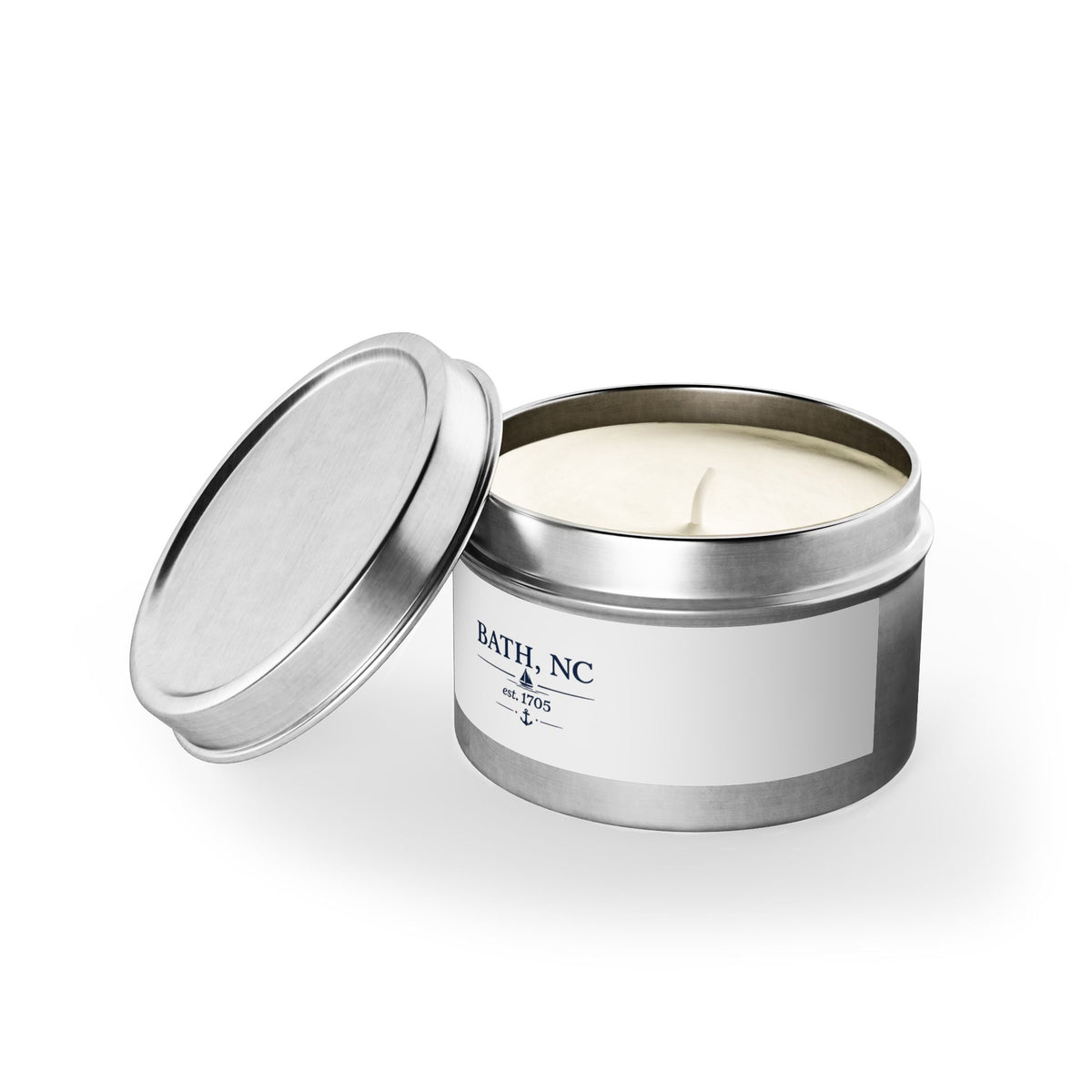 Bath, NC Tin Candle — Coastal Soy Tin Candle (est. 1705)