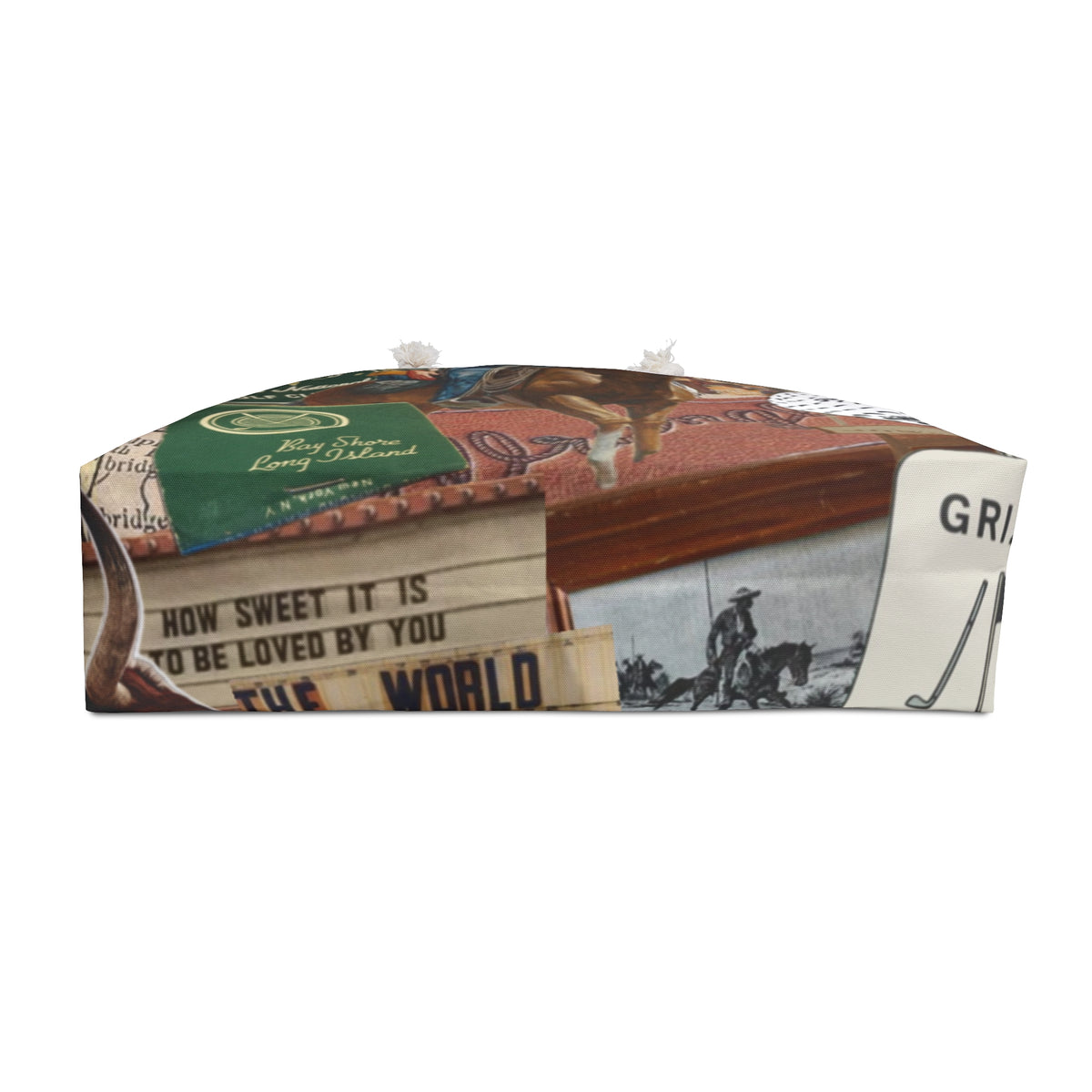 Vintage Golf Collage Weekender Bag | Retro Sports Travel Tote