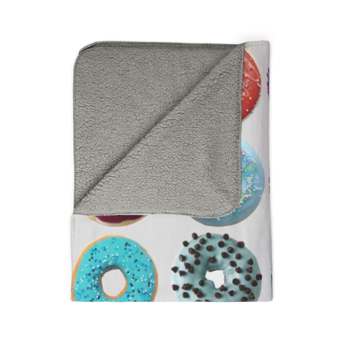 Donut Pattern Sherpa Blanket