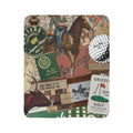 Western Collage Fleece Sherpa Blanket | Rodeo, Cowboy, Golf Ephemera