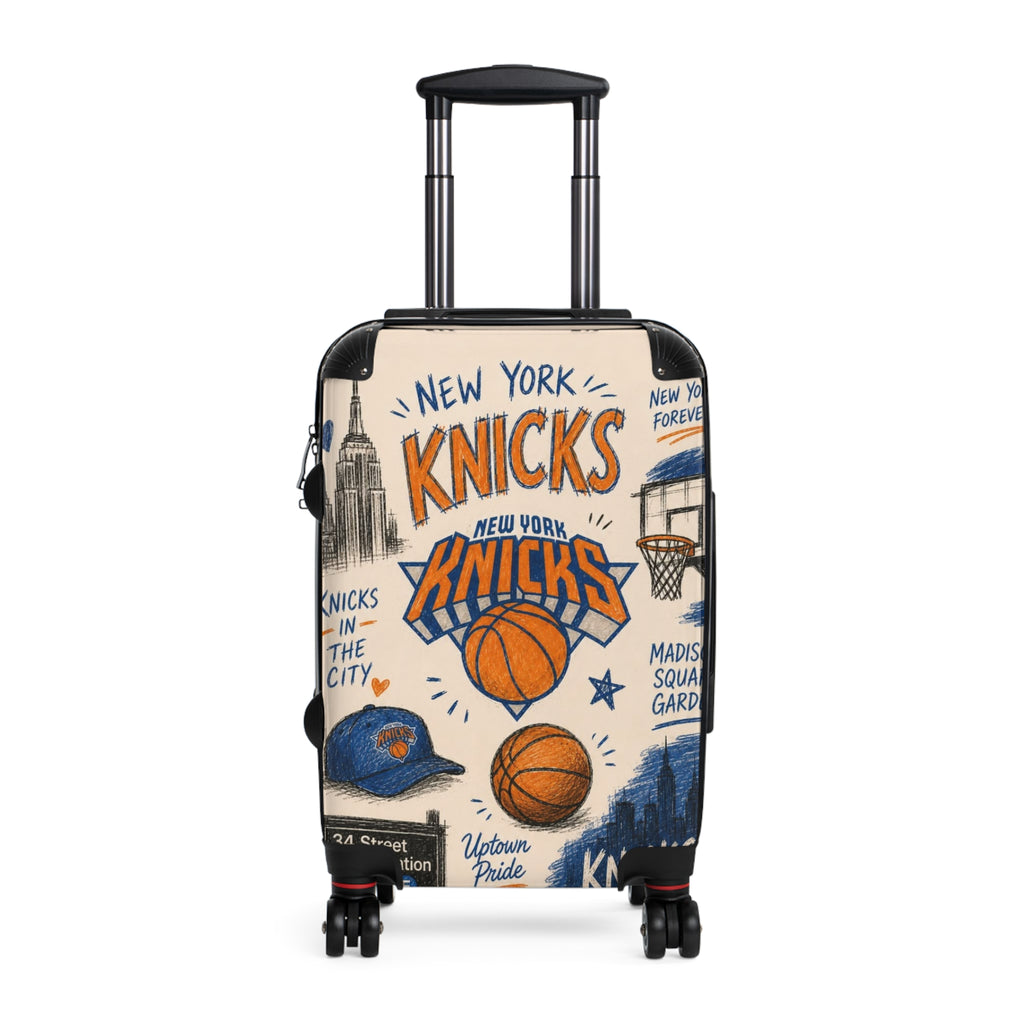 New York Knicks Basketball Pattern Suitcase | NBA Travel Luggage
