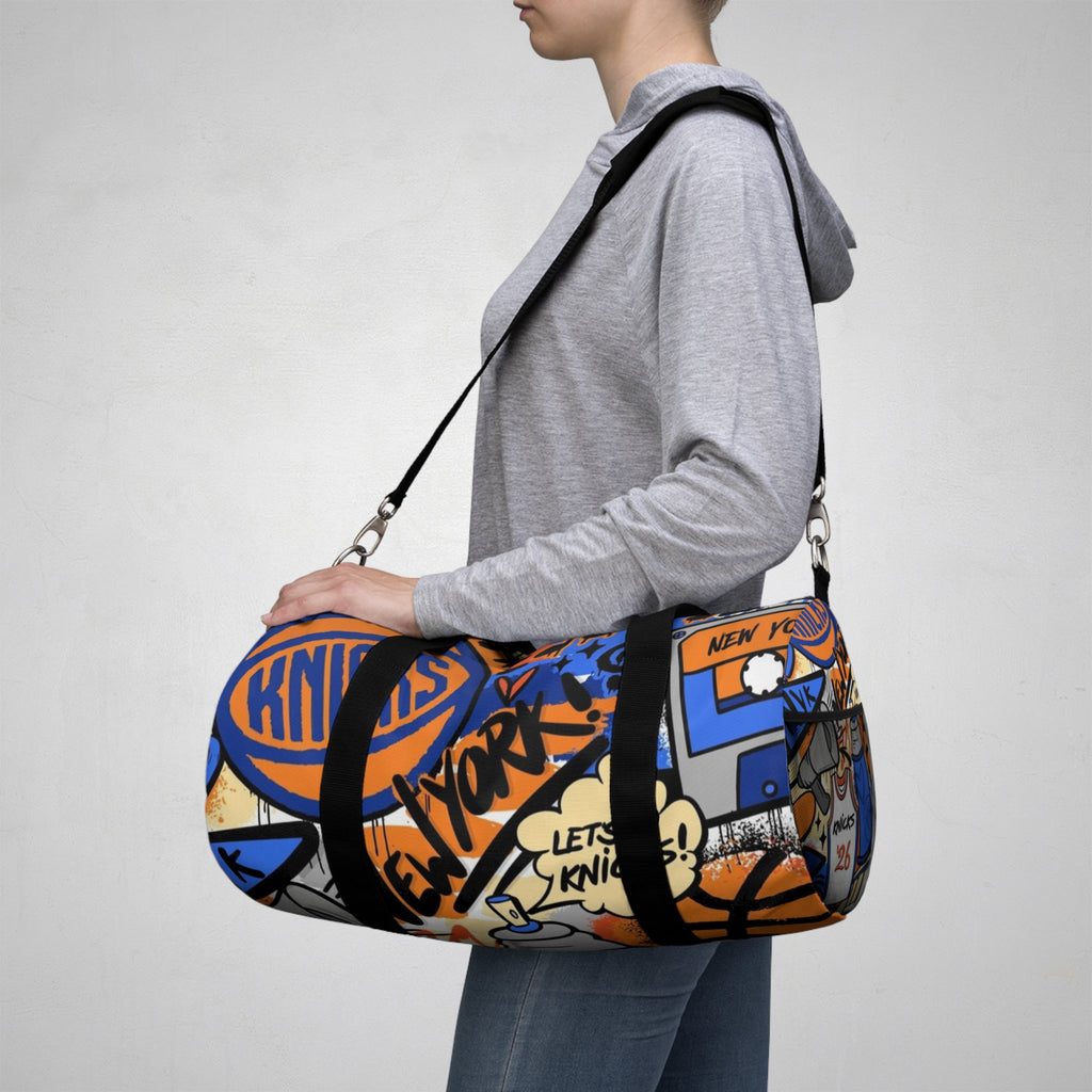 New York Knicks Graffiti Duffel Bag | Sports Team Basketball Travel