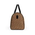 Monogram Geo Pattern Faux Leather Travel Bag