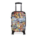 The 1980s collage Suitcase | Retro 80s pop culture luggage
