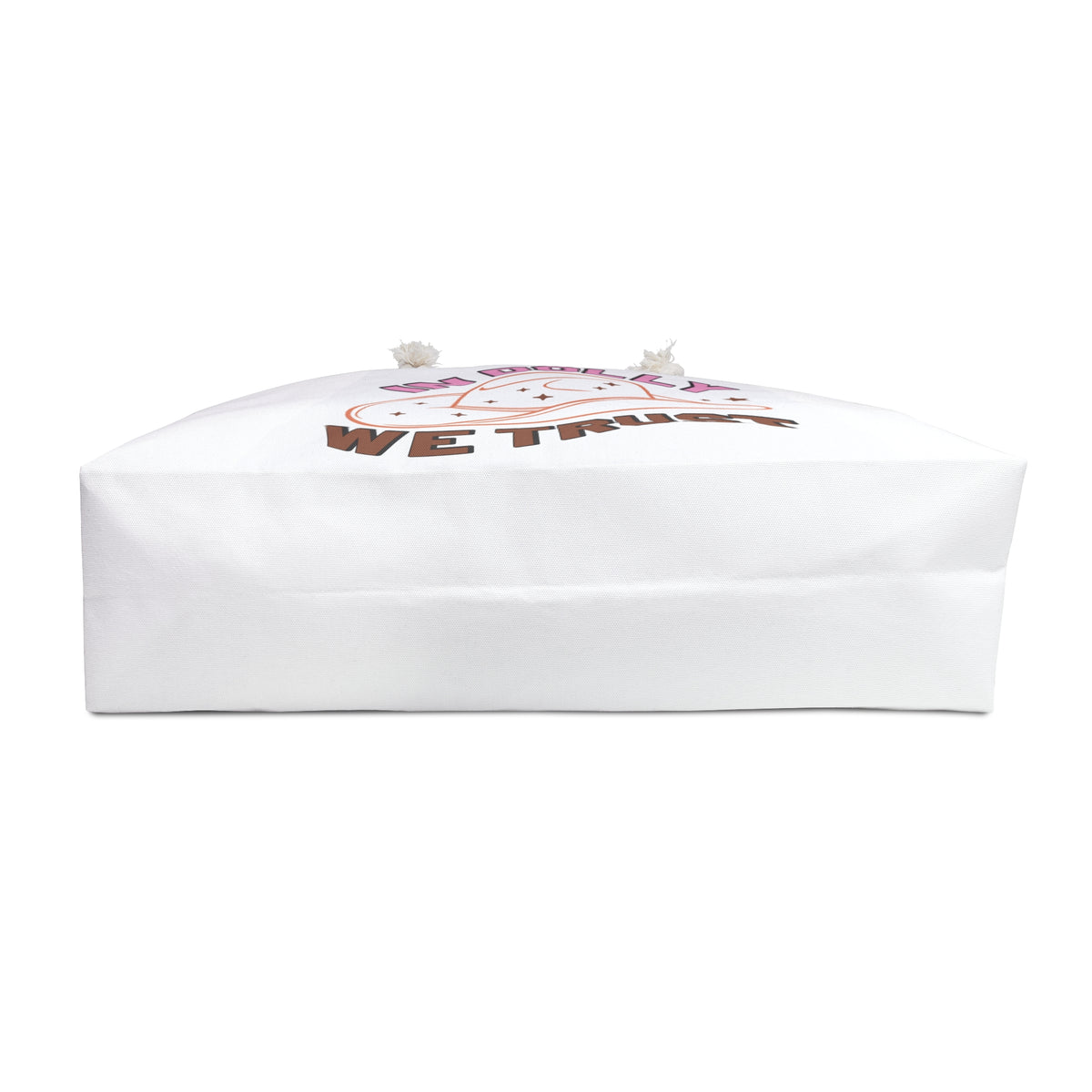 Weekender Bag — "In Dolly We Trust" Cowboy Hat Graphic Travel Tote