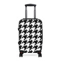 Black White Houndstooth Suitcase | Carry-On LuggageThe Luxury Travel Collection