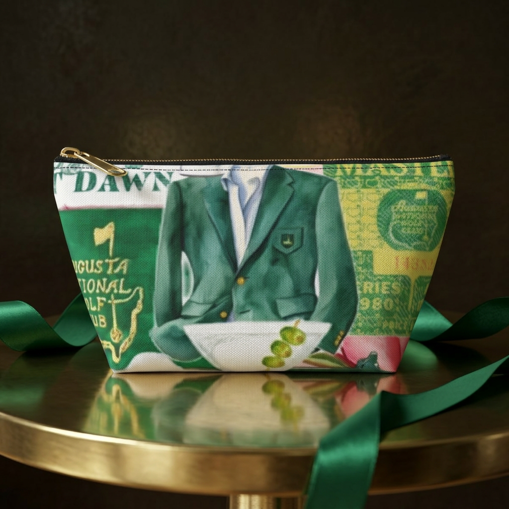 Golf Vintage Collage Accessory Pouch — Retro Masters Tournament Print