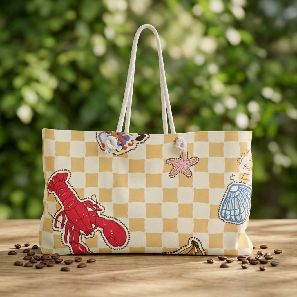 Seaside Patchwork Weekender Bag