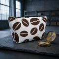 Coffee Bean Pattern Accessory Pouch | T-Bottom