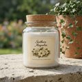 Blush & Bloom Gift Set — Southern Magnolia Candle, Blanket, Crochet Bouquet & Bow Clip