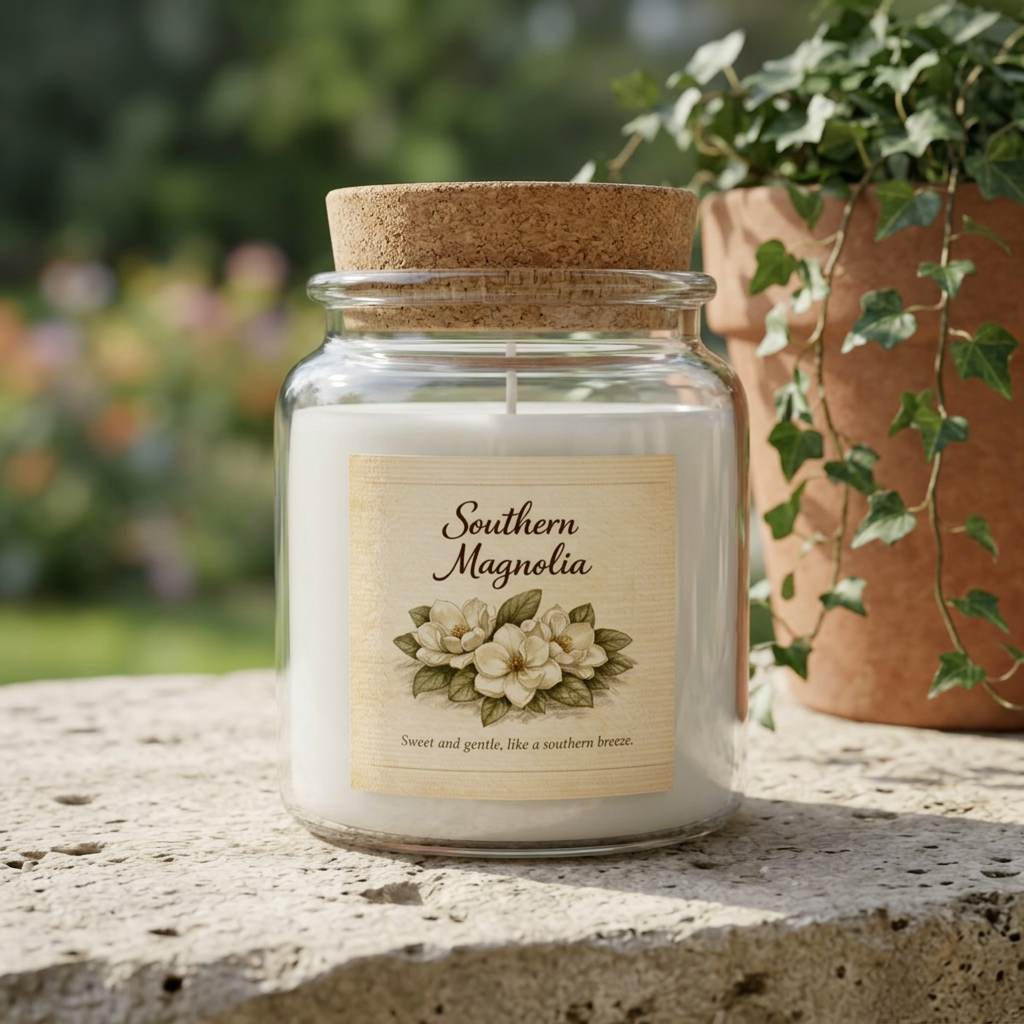 Blush & Bloom Gift Set — Southern Magnolia Candle, Blanket, Crochet Bouquet & Bow Clip