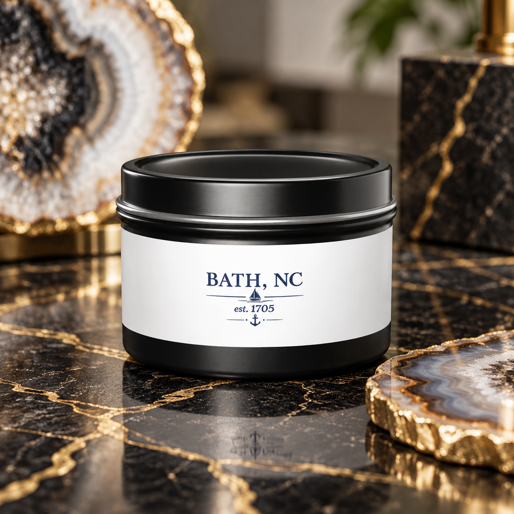 Bath, NC Tin Candle — Coastal Soy Tin Candle (est. 1705)