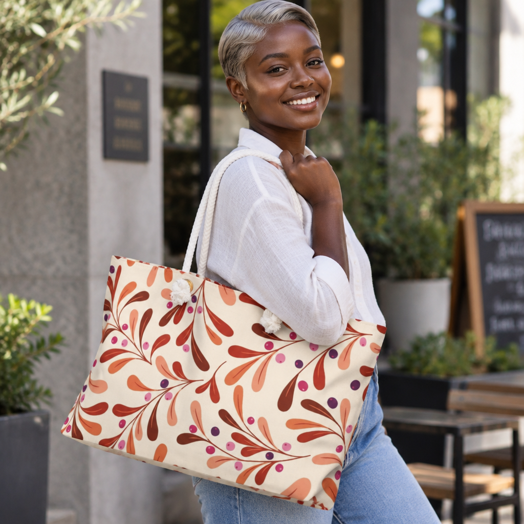 Autumn Floral Weekender Bag