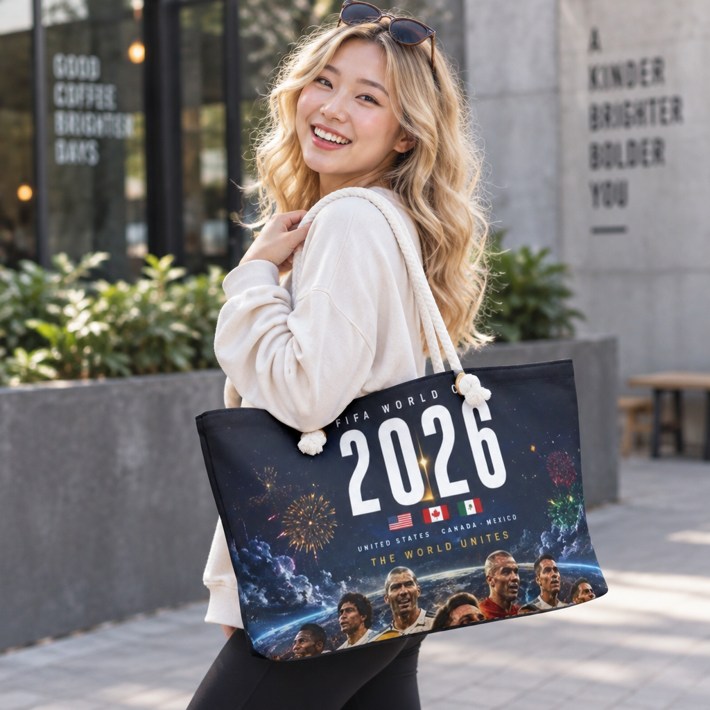 2026 World Cup Soccer Players Weekender Bag | Team Flags, Fireworks