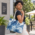 Blue Marble Swirl Weekender Bag