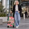 Casino Retro Suitcase — Pink Slot Machine & Roulette Travel Carry-On Vegas