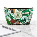 Boston Celtics Accessory Pouch — NBA Basketball Logo T-Bottom Cosmetic Bag