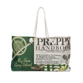 Preppy Coastal Collage Weekender Bag | Long Island Nautical Travel Tote
