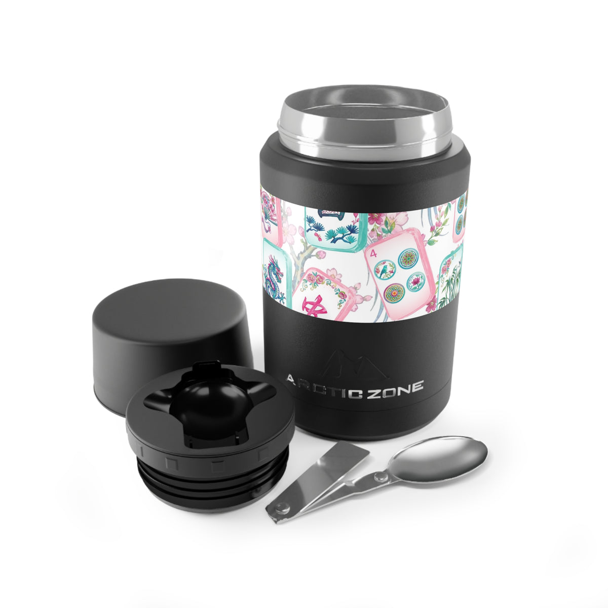 Floral Sushi Pattern Titan Copper Food Jar