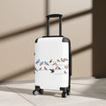 Birds on a Wire Suitcase | Illustrated Bird Pattern Luggage