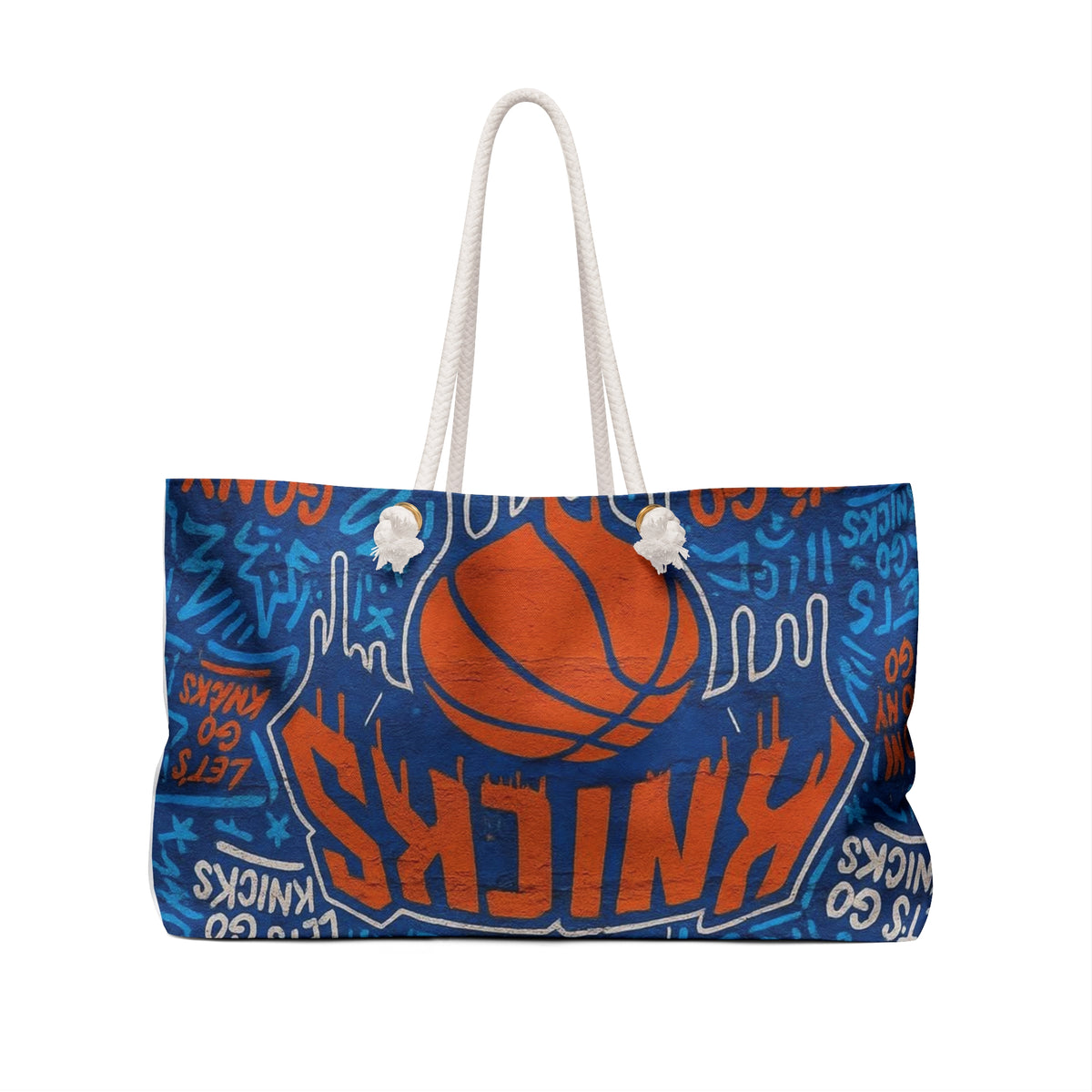 Bleed Orange Knicks Weekender Bag | Basketball New York Fan Tote knicks basketball