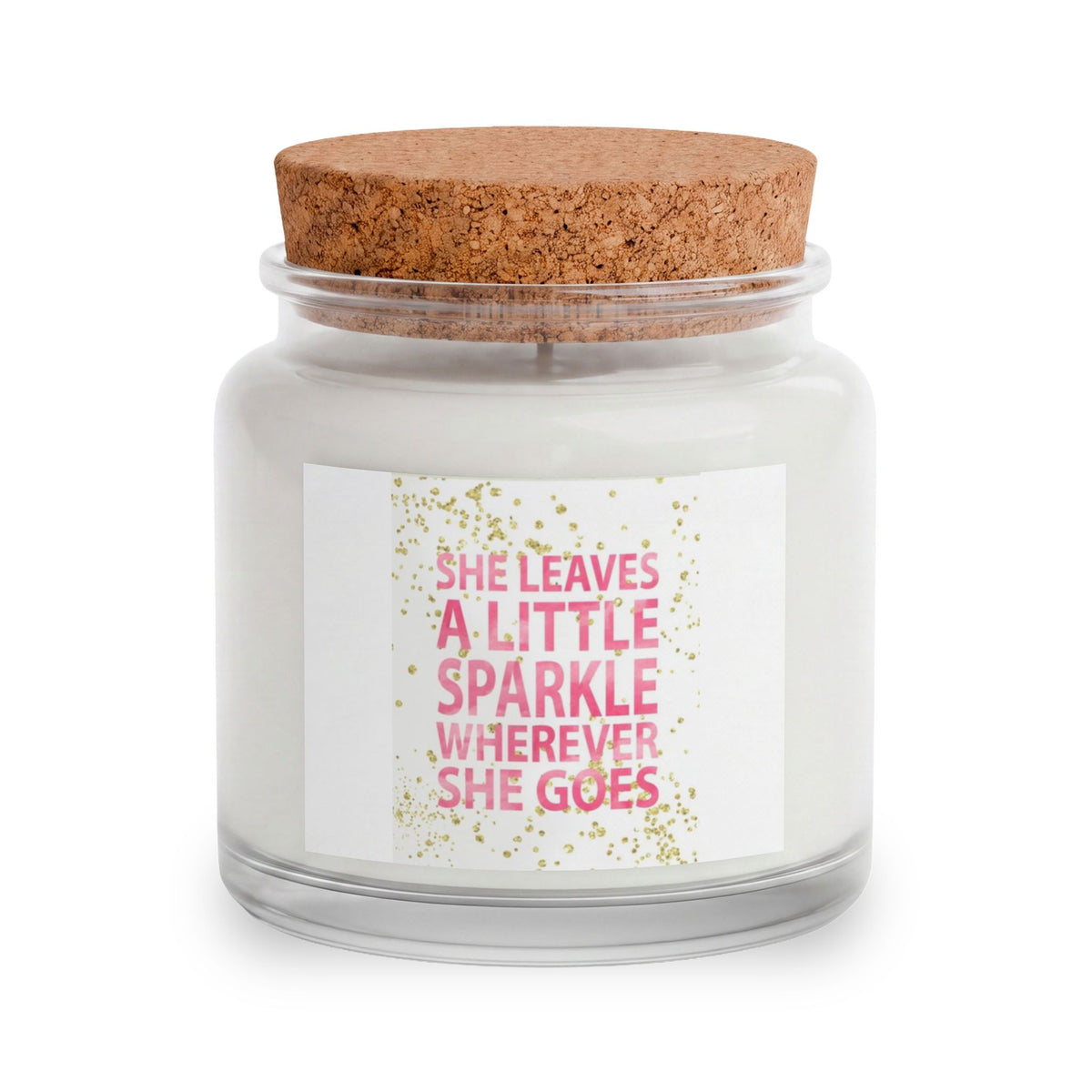 Blush & Bloom Gift Set — 'She Leaves a Little Sparkle' Candle, Blanket, Crochet Bouquet & Bow