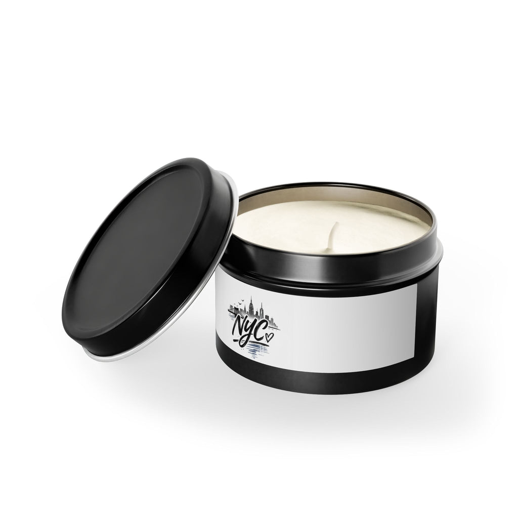 NYC Skyline Tin Candle — Travel Scent Souvenir