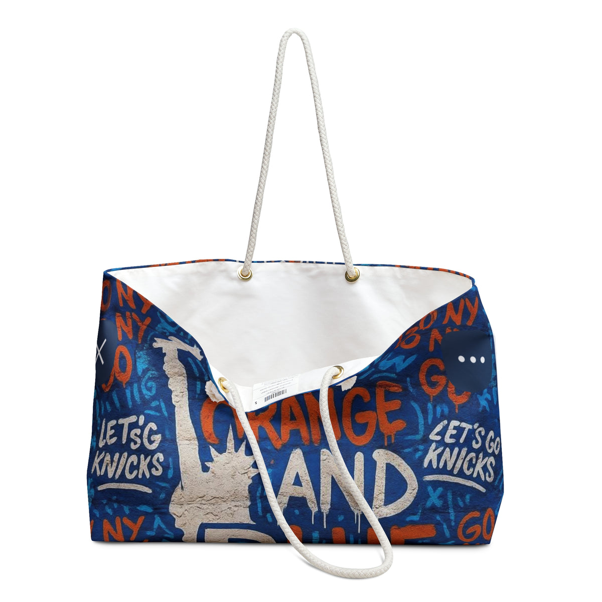 Bleed Orange Knicks Weekender Bag | Basketball New York Fan Tote knicks basketball
