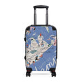 Summer Map Carry-On Suitcase – Illustrated Beach Destinations Travel Luggage