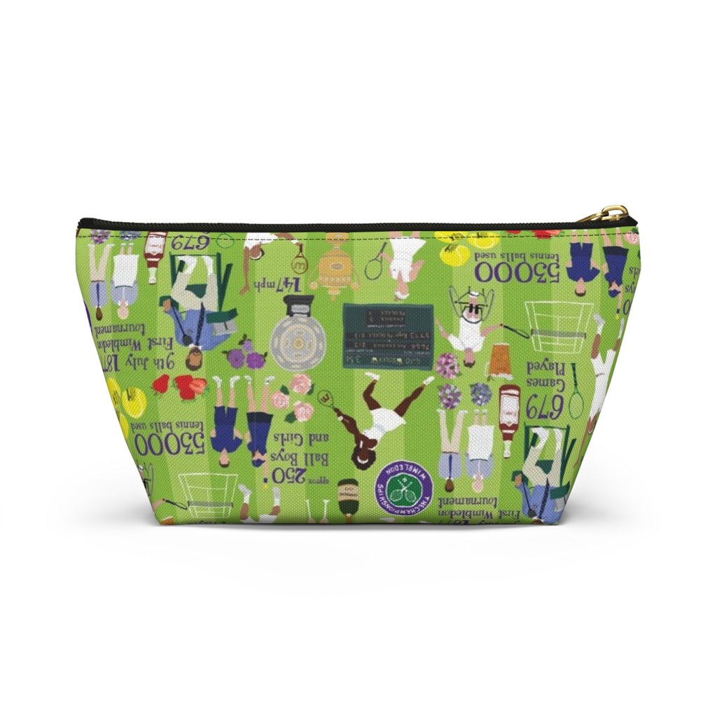 Wimbledon Tennis Pattern Accessory Pouch