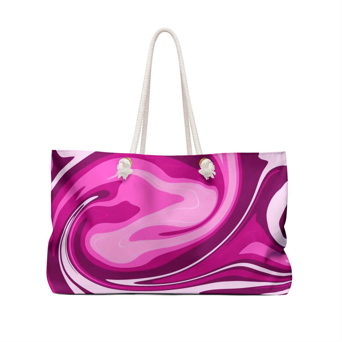 Pink Purple Abstract Swirl Weekender Bag