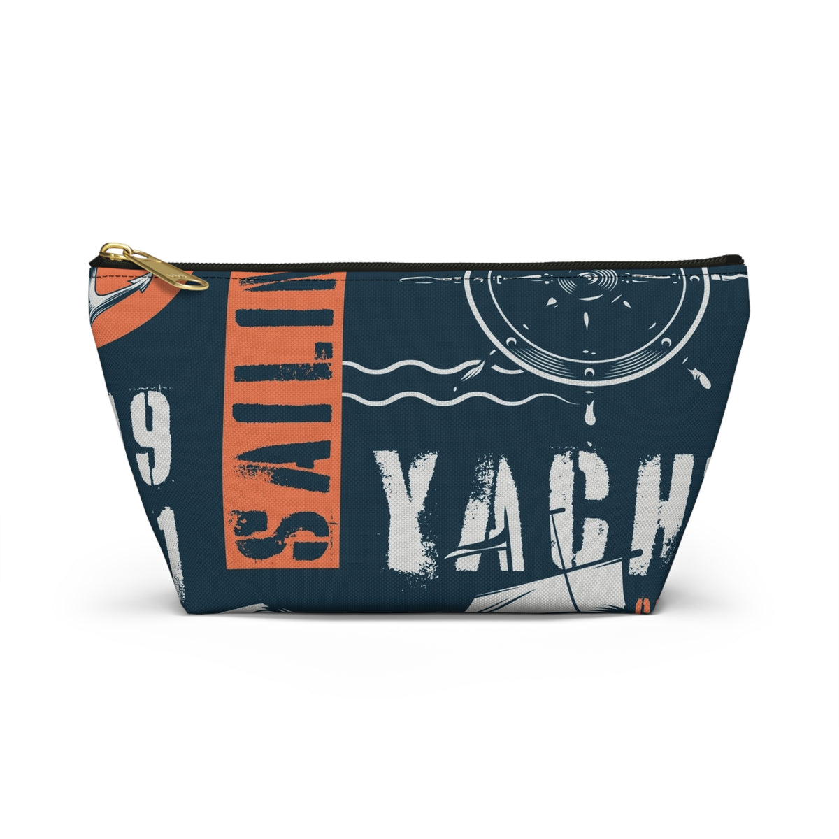 Nautical Sailing Yacht Graphic Accessory Pouch