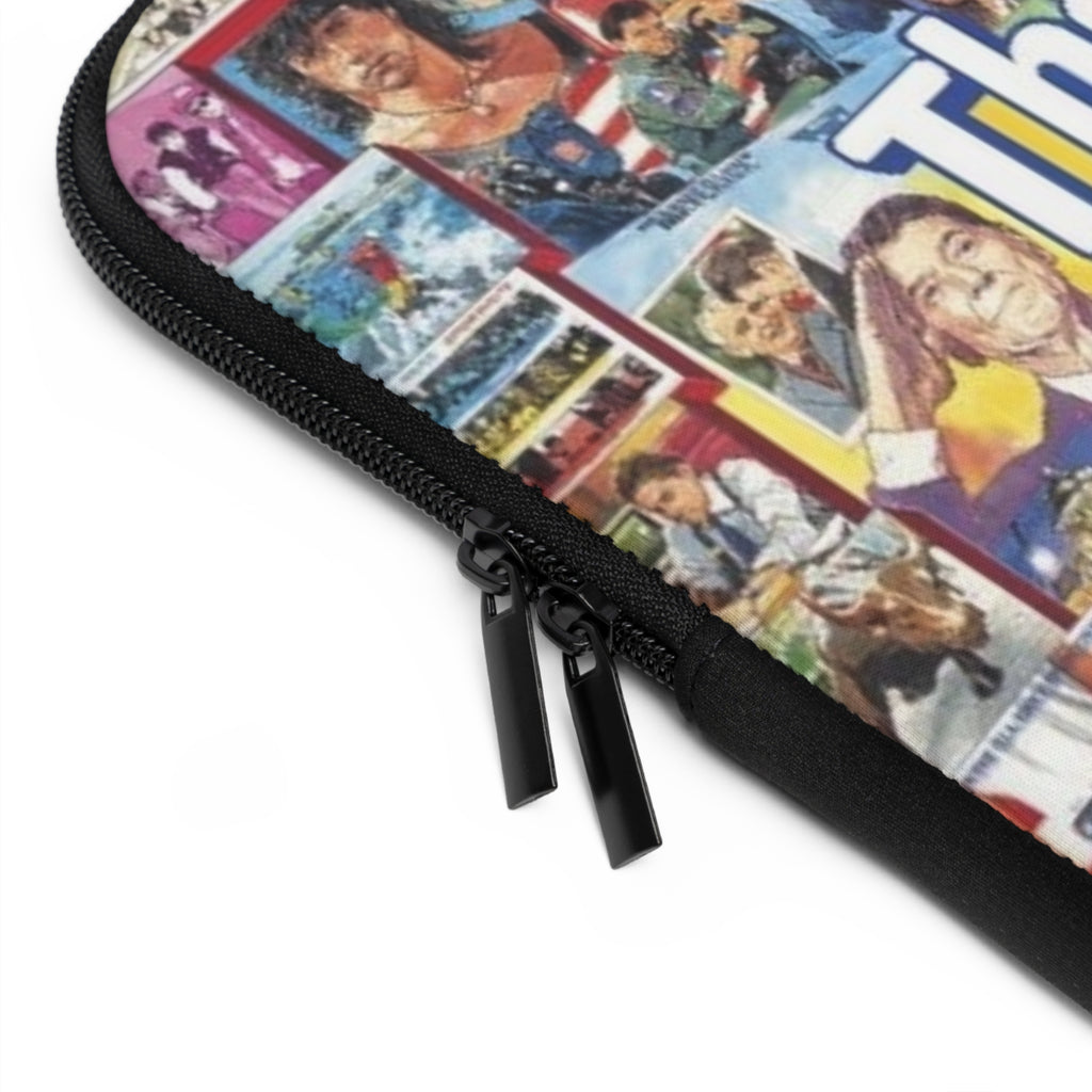 The 1980s collage Laptop Sleeve | Retro icons, VHS, cassette, MTV