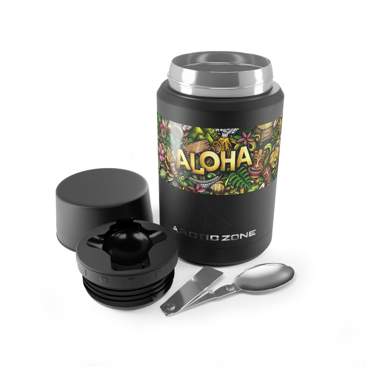 Aloha Tropical Doodle Insulated Food Jar