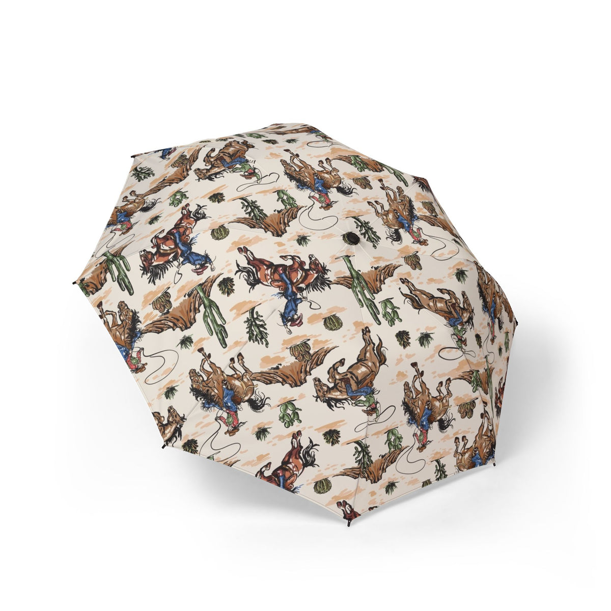 Cowboy Rodeo Pattern Umbrella | Western Horseman Print