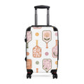 Floral Paddle Pattern Suitcase | Pastel Flower Travel Luggage