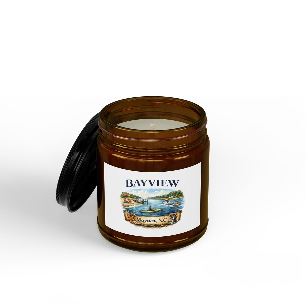 Bayview Scented Soy Candle — Coastal Bayview, NC Aroma (4oz & 9oz)