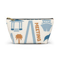 Nautical Cruise Accessory Pouch — T‑Bottom Makeup & Travel Bag