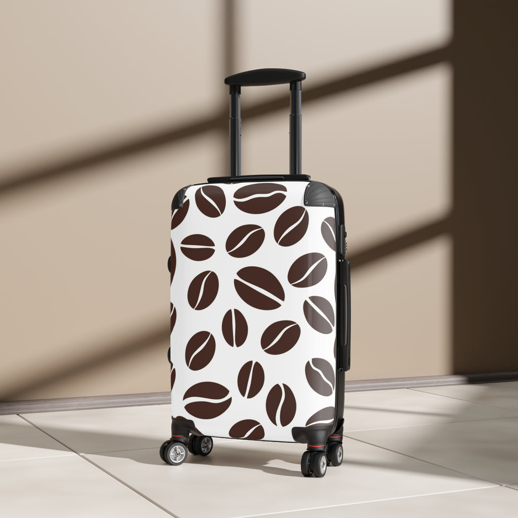 Coffee Bean Pattern Suitcase | Travel Luggage Cover