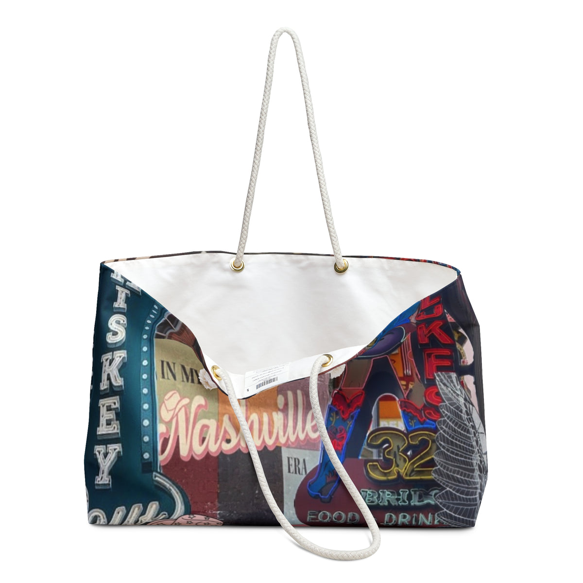 Nashville Neon Signs Weekender Bag | Music City Collage Tote