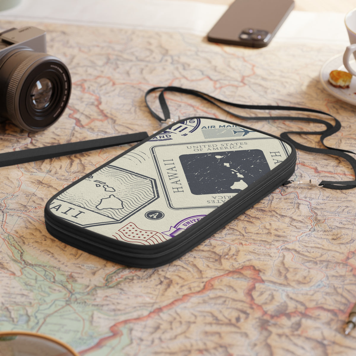 Hawaii Passport Stamps Passport Wallet | Travel Document Organizer