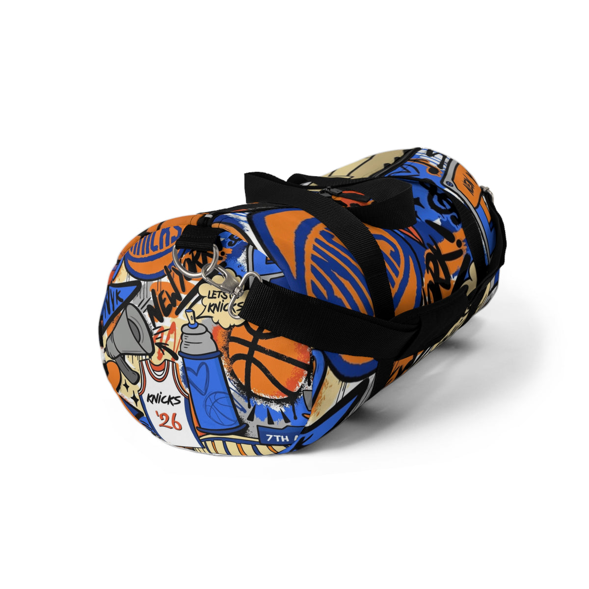 New York Knicks Graffiti Duffel Bag | Sports Team Basketball Travel