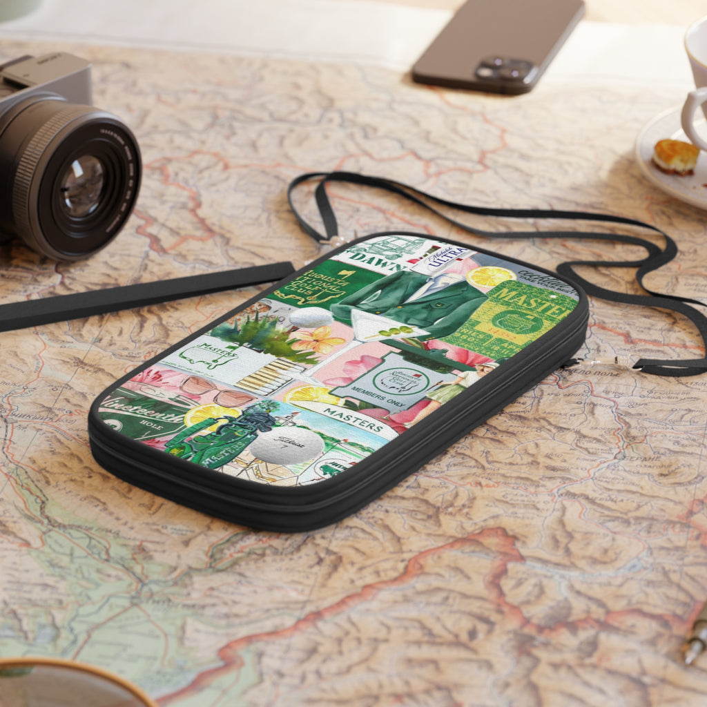 Passport Wallet — Masters Golf Collage Travel Organizer
