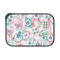 Mahjong Tile Pattern PLA Bento Box with Band and Utensils | Floral Mahjong Lunchbox