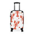 Red Lobster Pattern Suitcase | Lobster Print Luggage