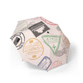 Passport Stamp Pattern Umbrella | Foldable Travel Umbrella