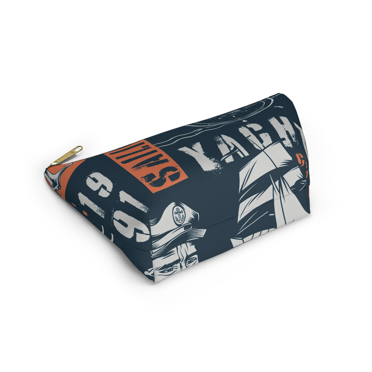 Nautical Sailing Yacht Graphic Accessory Pouch